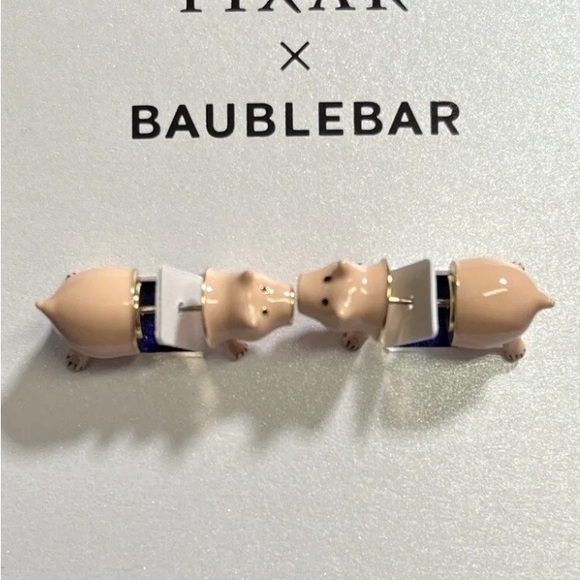 NWT ⚜️🐖⚜️ Baublebar x Disney Pixar Toy Story Hamm Pig Earrings - Picture 9 of 9
